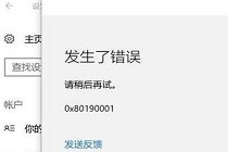 win10添加pin码报错0x80190001要怎么解决 